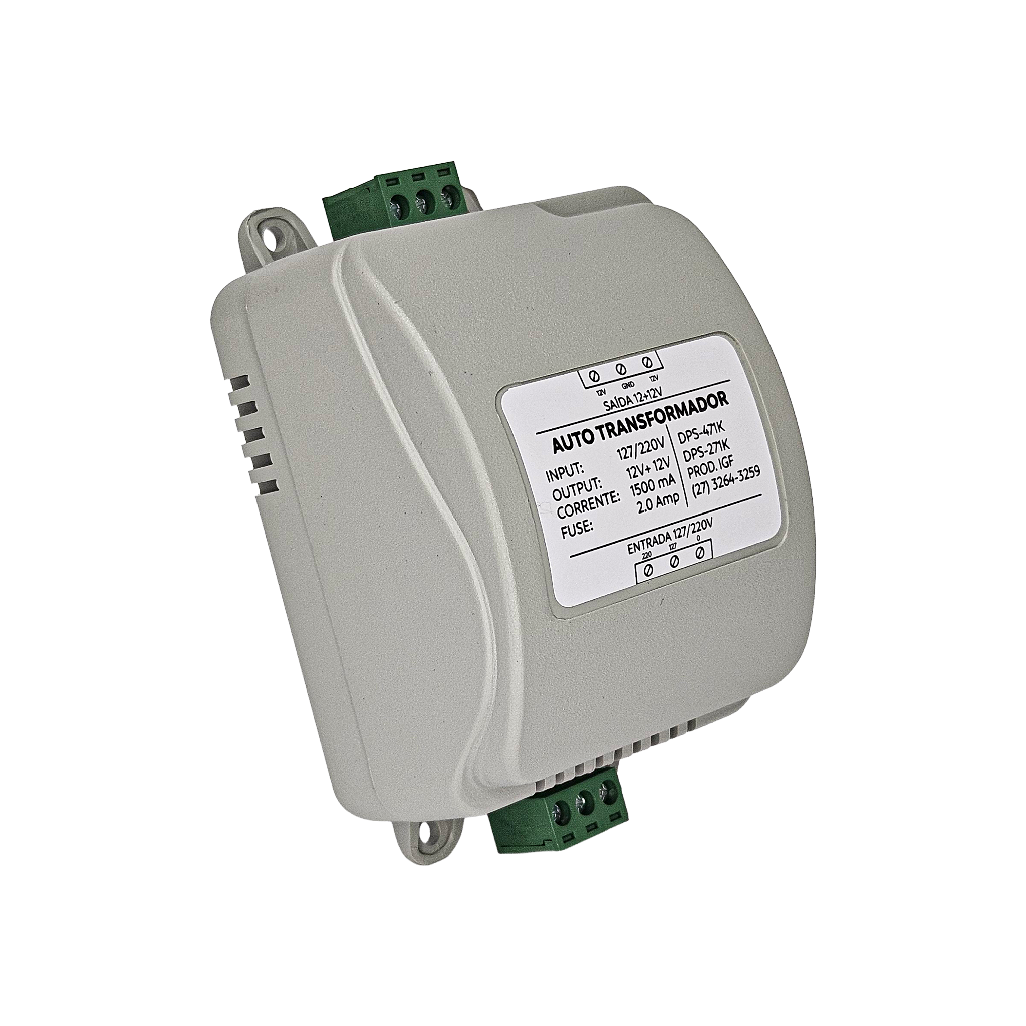 FONTE AUTO TRANSFORMADOR 110/220V 12+12VAC 1.5A