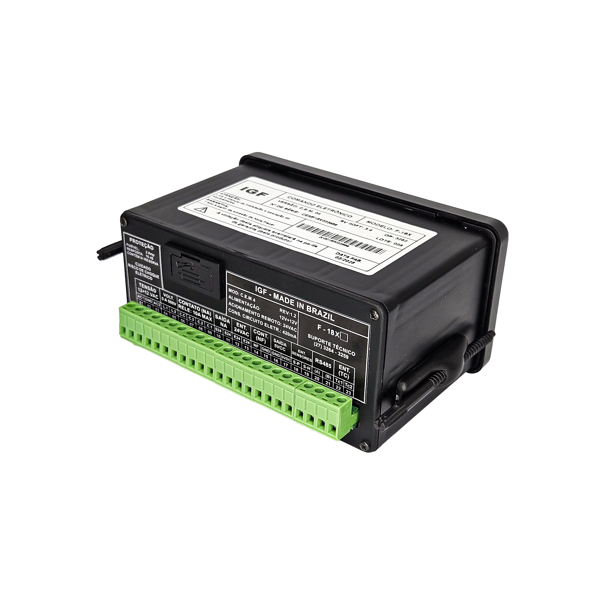 COMANDO ELETRÔNICO PARA PAINÉIS AUTOMATIZADOS F-18X CF