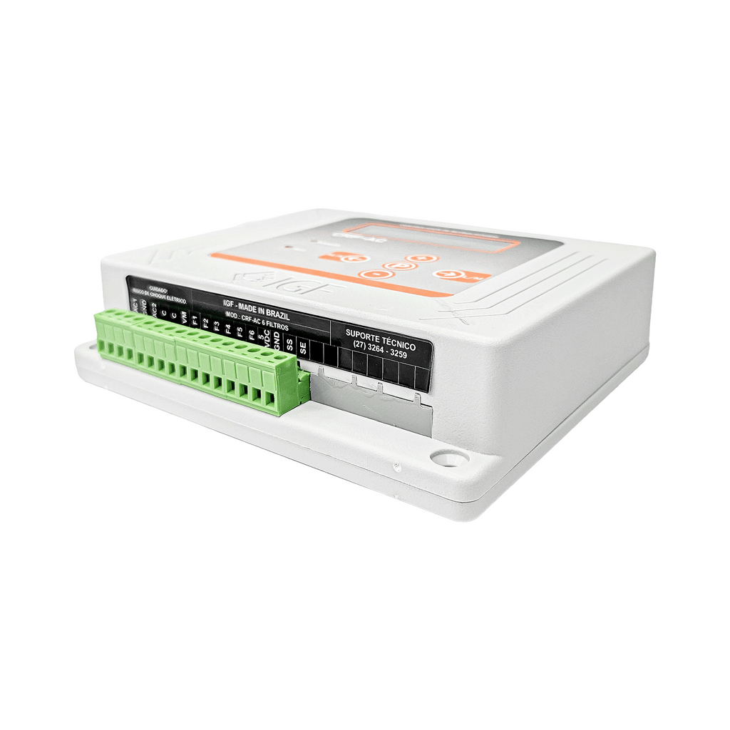 CONTROLADOR RETROLAVAGEM AUT. PARA FILTROS C/ DIFERENCIAL DE PRESSÃO CRF-AC 6F