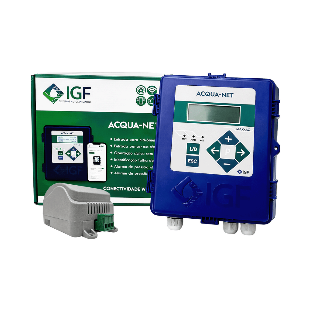 CONTROLADOR DE IRRIGAÇÃO ACQUA NET WIFI MAX-AC